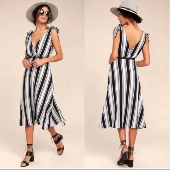 Ali & Jay Midi Salsa Conmigo Striped Dress - Picture 2 of 9
